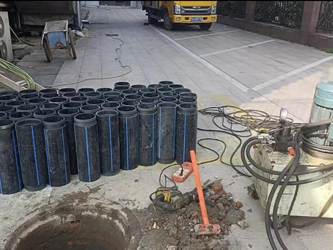 金门PE置换管厂家 DN315置换管 非开挖管短管置换